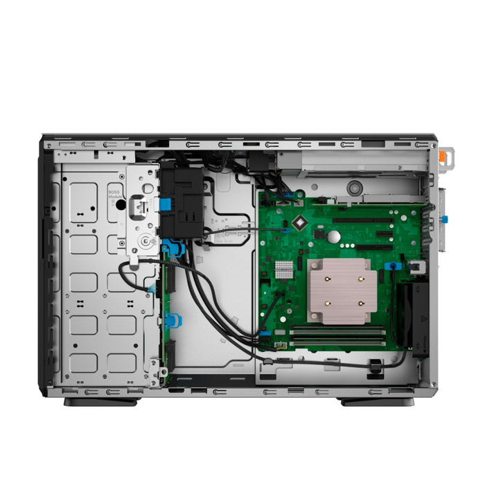 Dell PowerEdge T360, шаси 8 x 3.5 HotPlug, Intel Xeon E-2414, 16GB DDR5 UDIMM, 1x2TB, безел, Broadcom 5720 Dual Port, PERC H355 адаптер с пълна височина, iDRAC9 Basic 16G, Single 700W Titanium, 3Y Basic Onsite