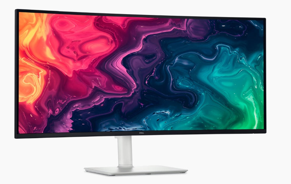 Dell S3425DW, 34" Curved AG LED 21:9, VA, 1ms, 3000:1, 300 cd/m2, UW-QHD (3440x1440), 99% Srgb, 90% DCI-P3, USB-C, USB Hub, AMD FreeSync, HDR10, HDMI, Високоговорители, ComfortView, PIP, PBP, регулируема по височина, наклонена, наклонена, черна