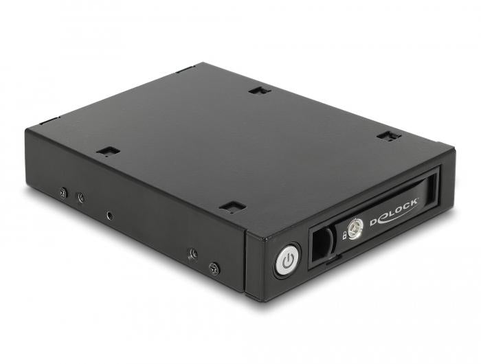 Чекмедже Delock 3.5&Prime;, За 1 x 2.5&Prime; U.2 NVMe SSD или SATA / SAS HDD / SSD, Черен