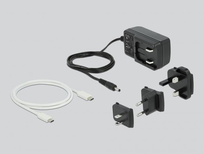 Станция Delock USB-C, За 2 x 2.5&Prime; SATA HDD / SSD, Клониране