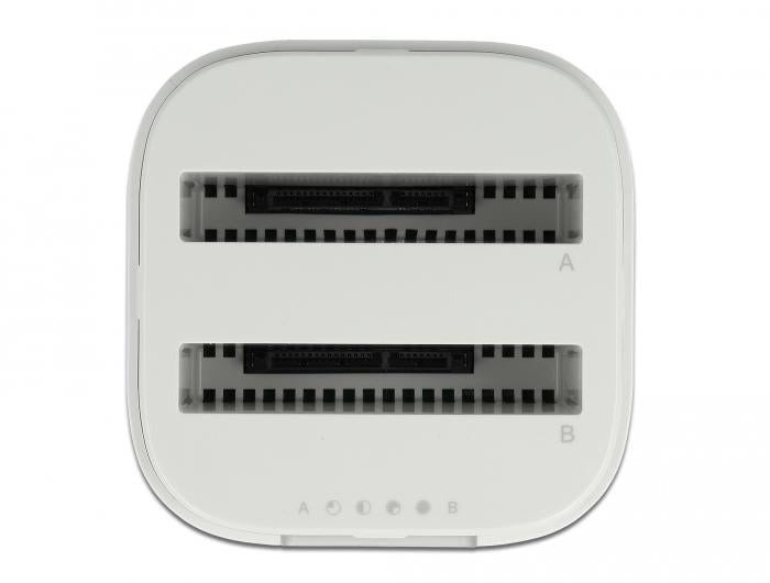 Станция Delock USB-C, За 2 x 2.5&Prime; SATA HDD / SSD, Клониране