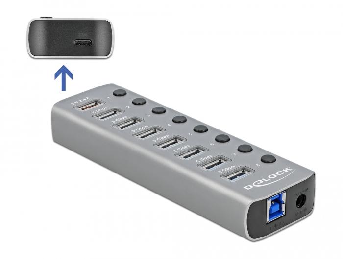 USB хъб, 9 порта, DELOCK 63264