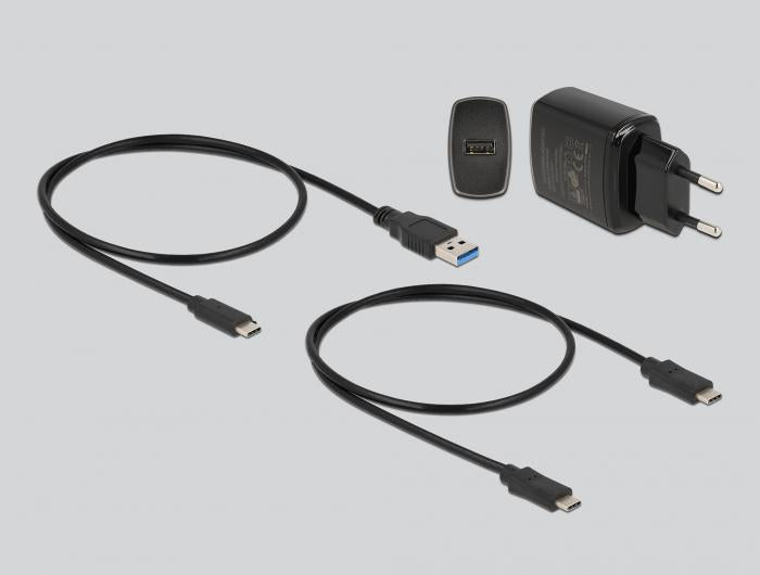 Външна стойка Delock M.2, 2 x M.2 NVMe, PCIe SSD, Функция клониране