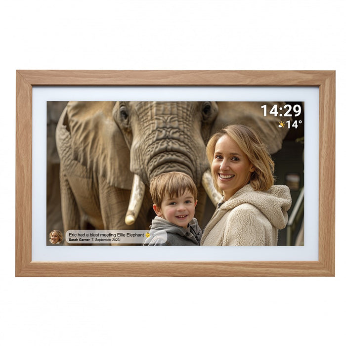 21.5" цифрова рамка Denver Frameo PFF-2162LW - светлокафява