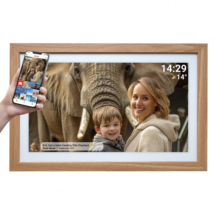 21.5" цифрова рамка Denver Frameo PFF-2162LW - светлокафява
