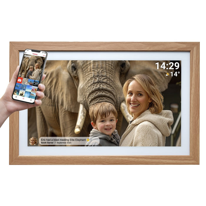 21.5" цифрова рамка Denver Frameo PFF-2162LW - светлокафява