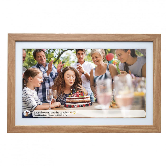 21.5" цифрова рамка Denver Frameo PFF-2162LW - светлокафява