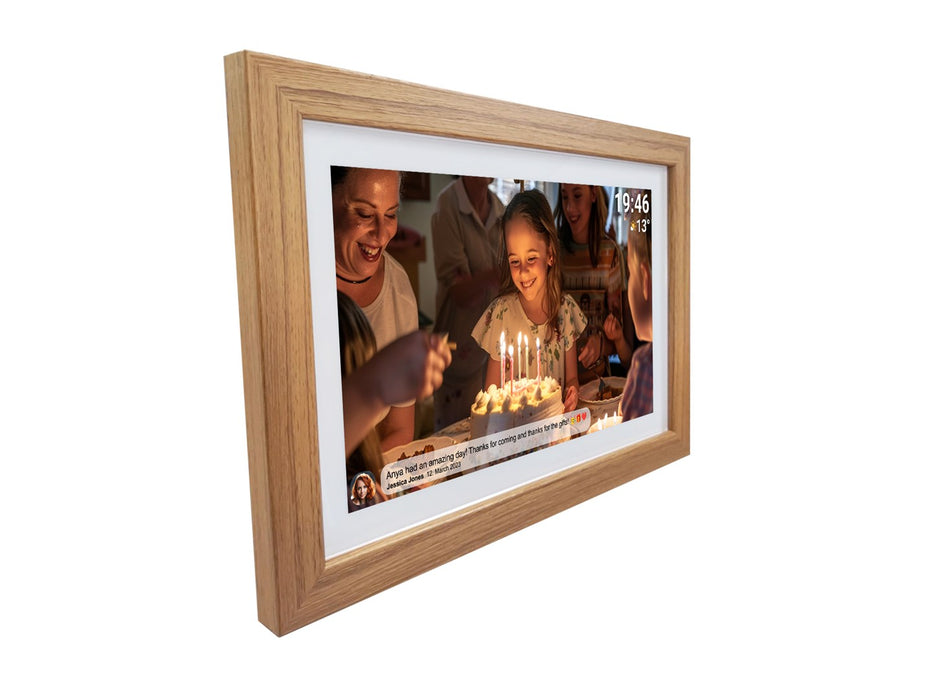 15.6" цифрова рамка Denver Frameo PFF-1543LW - светлокафява