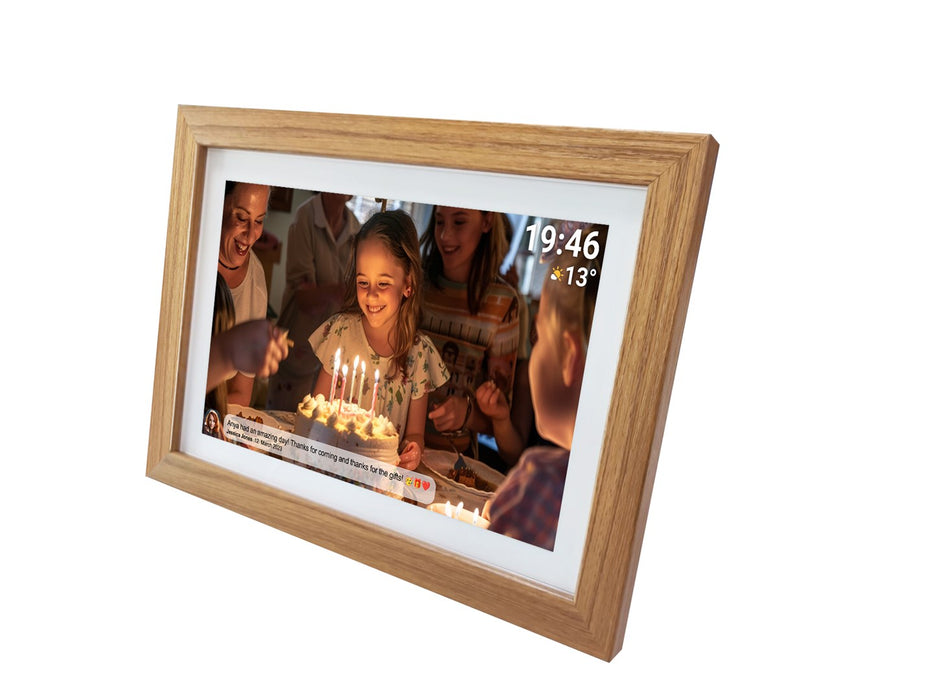 15.6" цифрова рамка Denver Frameo PFF-1543LW - светлокафява
