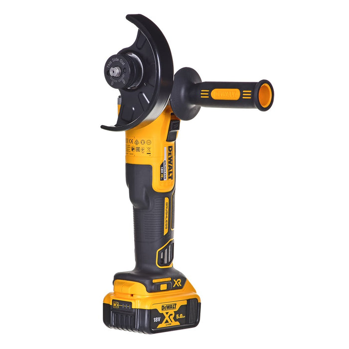 АКУМУЛАТОРЕН БЕЗЧЕТКОВ БЕЗЧЕТКОВ DEWALT DCG405P3-QW 18 V, 125 мм, БРОЙ БАТЕРИИ 3, 5.00 Ah, КУФАР