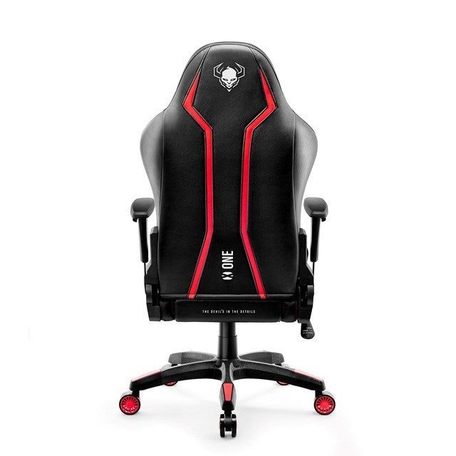Diablo X-One 2.0 нормален размер Геймърски стол черен, червен