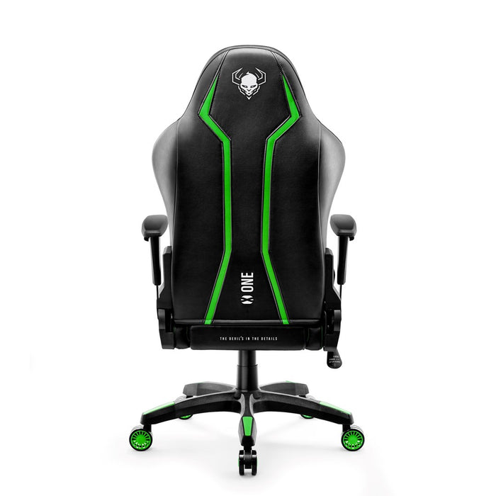Diablo X-One 2.0 нормален размер Геймърски стол черен, зелен