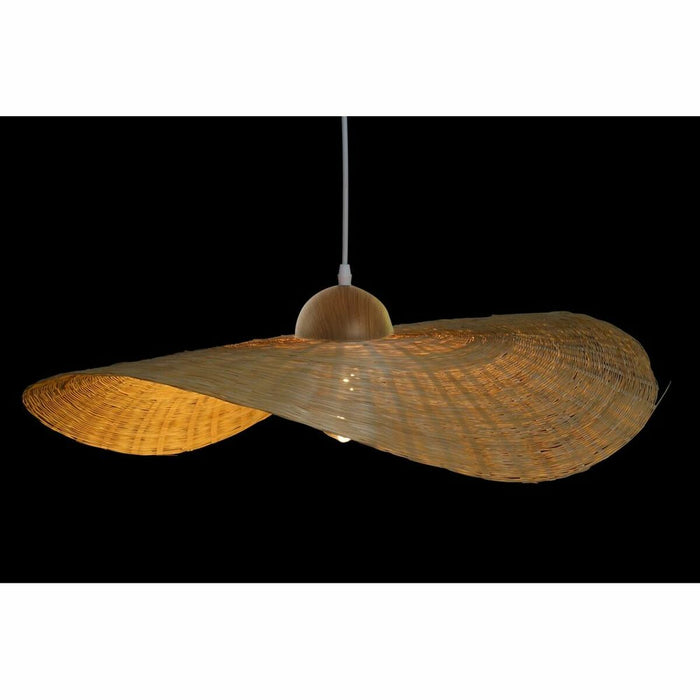 Полилей DKD Home Decor 70 x 70 x 10 cm Естествен 220 V 40 W Шапка за Слънце
