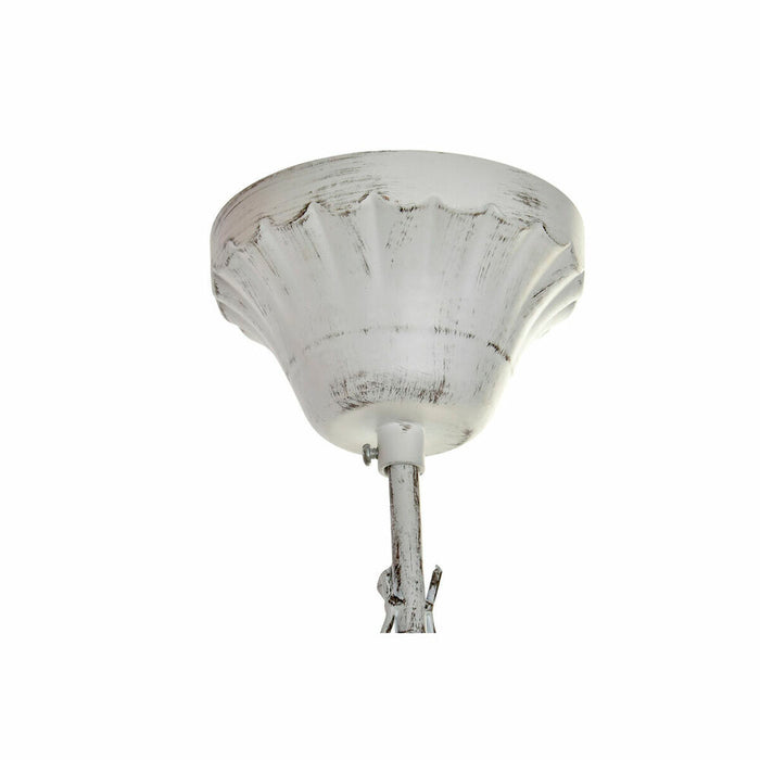 Полилей DKD Home Decor Бял Метал Пластмаса 40 W романтичен Гранитогрес 220 V 70 x 70 x 63 cm