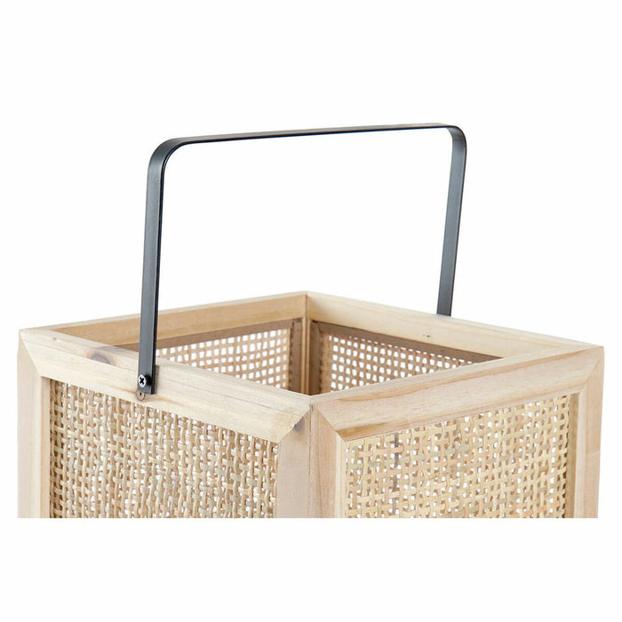 Latern DKD Home Decor LD-181413 20,5 x 21,3 x 61 cm Естествен Черен
