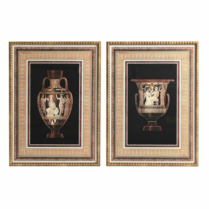 Картина DKD Home Decor 53 x 3 x 73 cm Ваза Неокласически (2 броя)