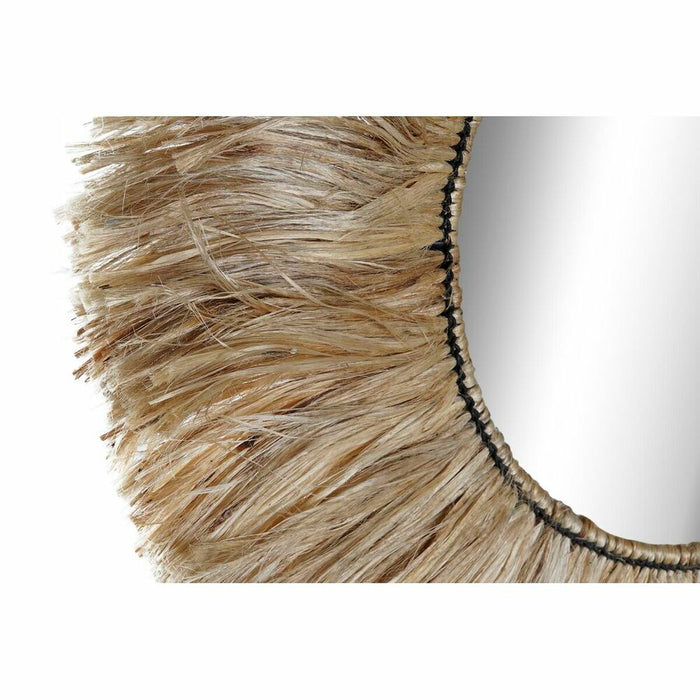 Стенно огледало DKD Home Decor Естествен Bali 64 x 3 x 64 cm