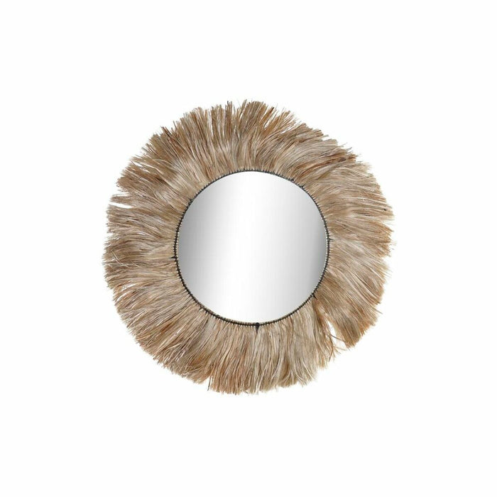 Стенно огледало DKD Home Decor Естествен Bali 64 x 3 x 64 cm