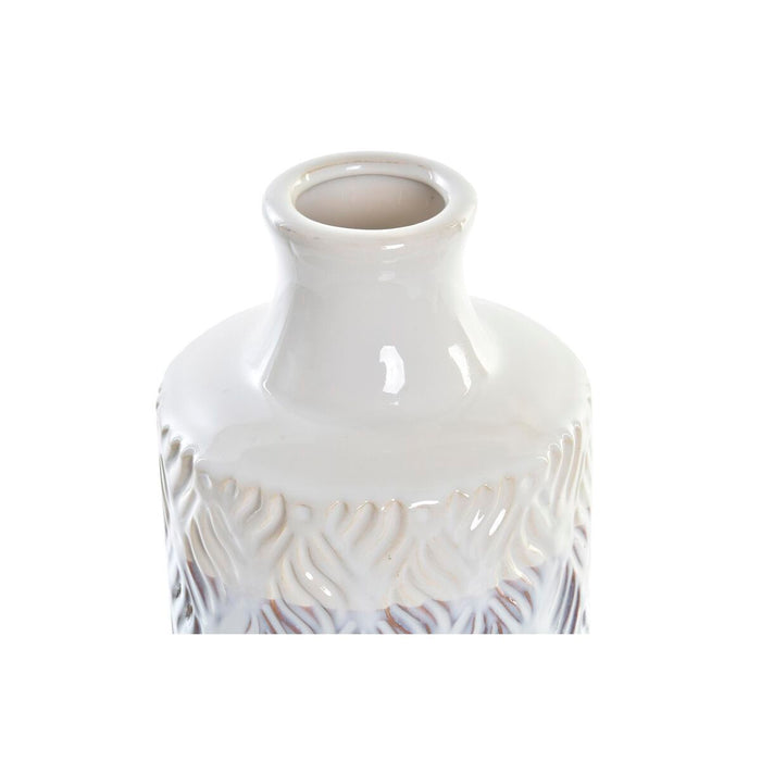 Ваза DKD Home Decor Син Двуцветен Порцелан Средиземноморско 13 x 13 x 31 cm
