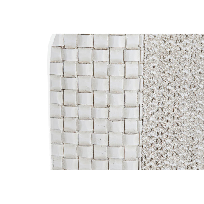 Ваза DKD Home Decor 25 x 10 x 51 cm Бял Смола Модерен