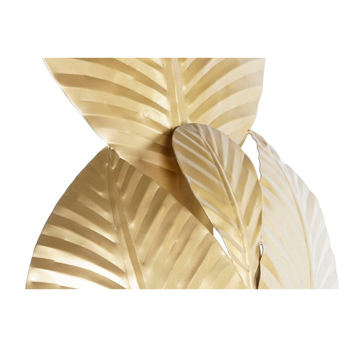 Стенна лампа DKD Home Decor Златен Метал 220 V 50 W Лист на растение (37 x 14 x 58 cm)
