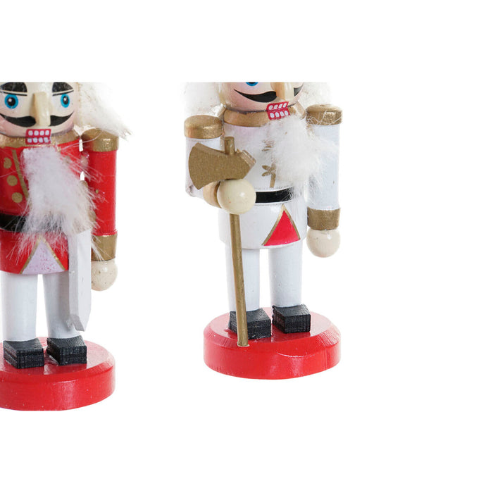 Коледна Украса DKD Home Decor Дървен Орехотрошачка (3 x 3 x 10 cm) (4 броя)