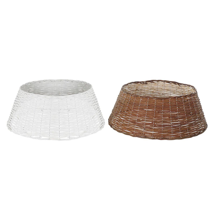 Поставка за коледно дърво DKD Home Decor плетена ракита (72 x 72 x 27 cm) (2 броя)