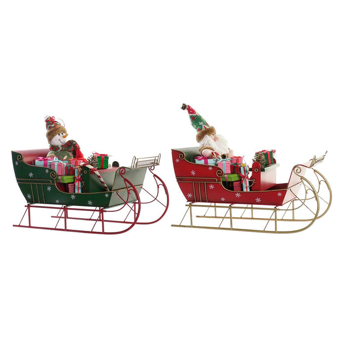 Коледна Украса DKD Home Decor Метал (38 x 19 x 35 cm) (2 броя)