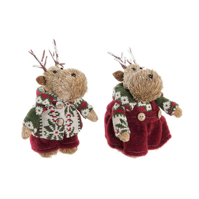 Коледна Украса DKD Home Decor полиестер Царица (9 x 12 x 15 cm) (2 броя)