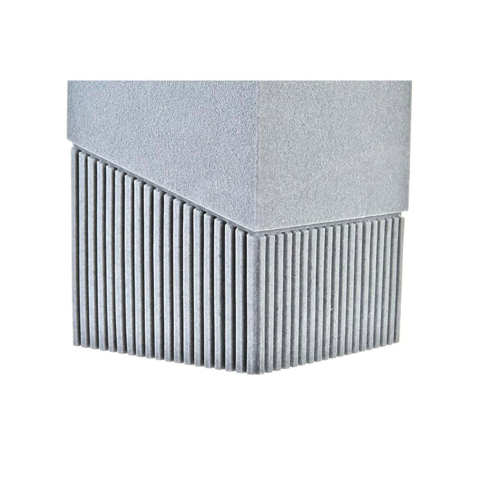 Четка за Баня DKD Home Decor Scandi Сребрист Сив Неръждаема стомана Алуминий Смола (9,5 x 9,5 x 37 cm)