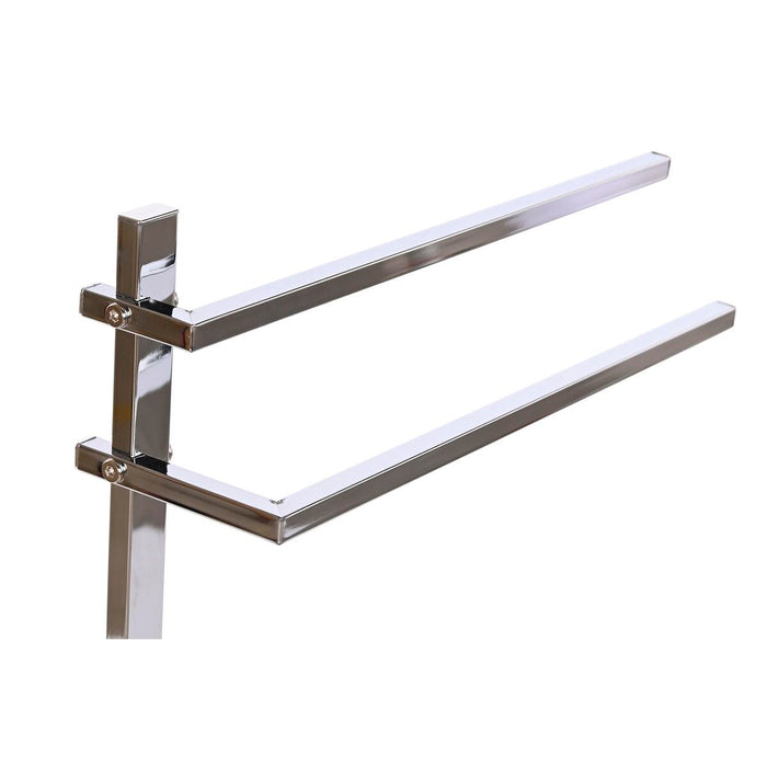 Поставка за кърпи DKD Home Decor Сребрист MDF Стомана (45 x 21 x 80 cm)