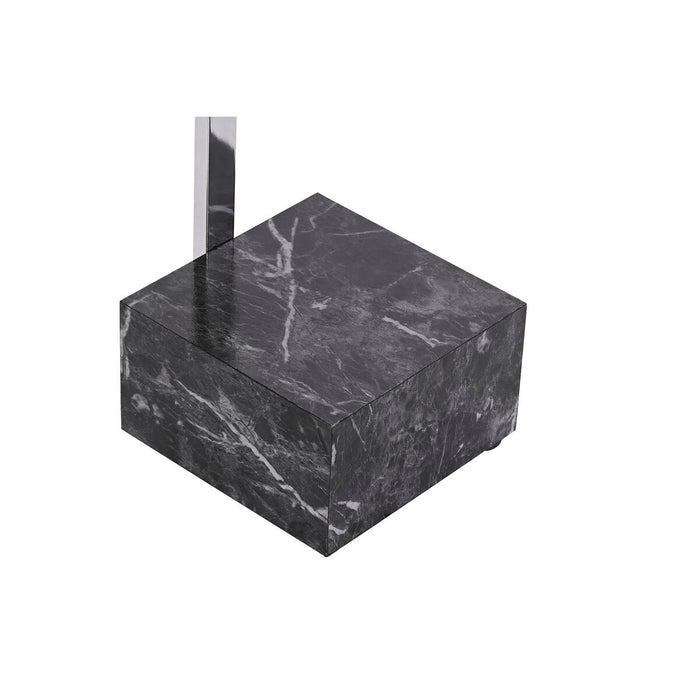 Поставка за кърпи DKD Home Decor Сребрист MDF Стомана (45 x 21 x 80 cm)