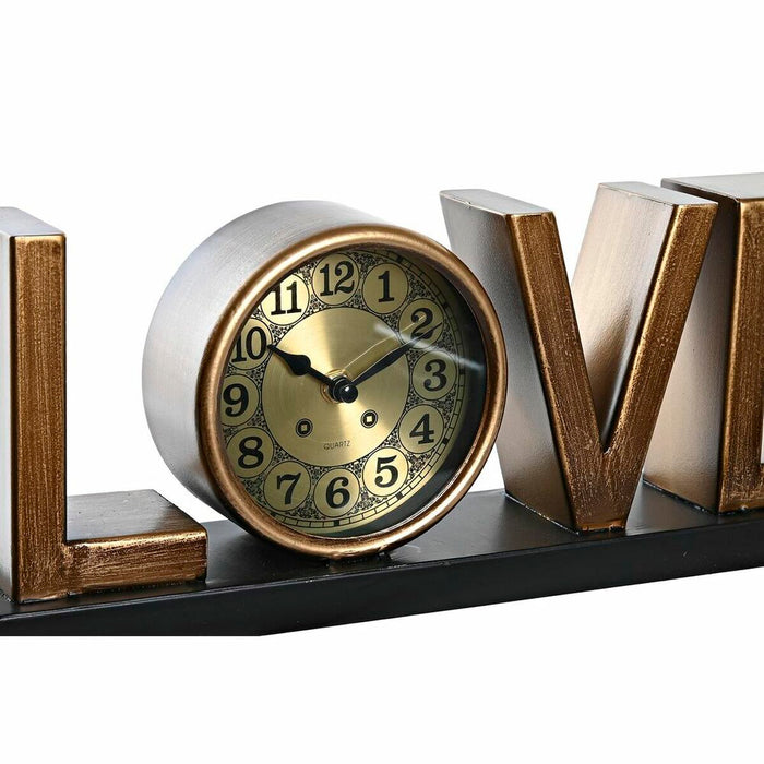 Lauakell DKD Home Decor Love Мед Златен Сребрист Loft (2 броя)