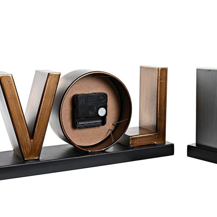 Lauakell DKD Home Decor Love Мед Златен Сребрист Loft (2 броя)