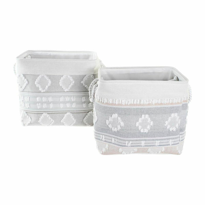 Игра на Кошници DKD Home Decor 45 x 35 x 40 cm Сив