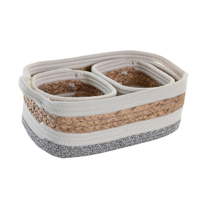 Декоративна кутия DKD Home Decor Естествено влакно 33 x 23 x 13 cm
