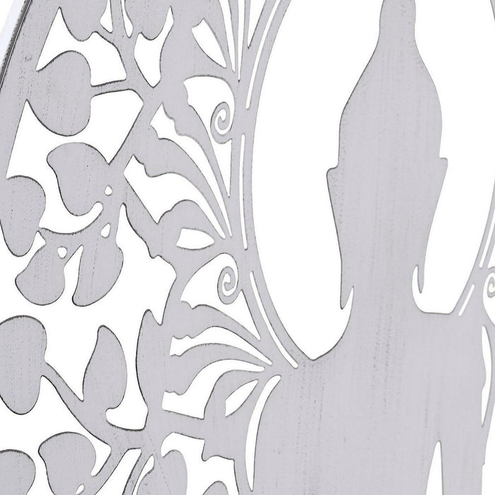 Декорация за стена DKD Home Decor Метал Буда (2 броя) (60 x 1 x 60 cm)