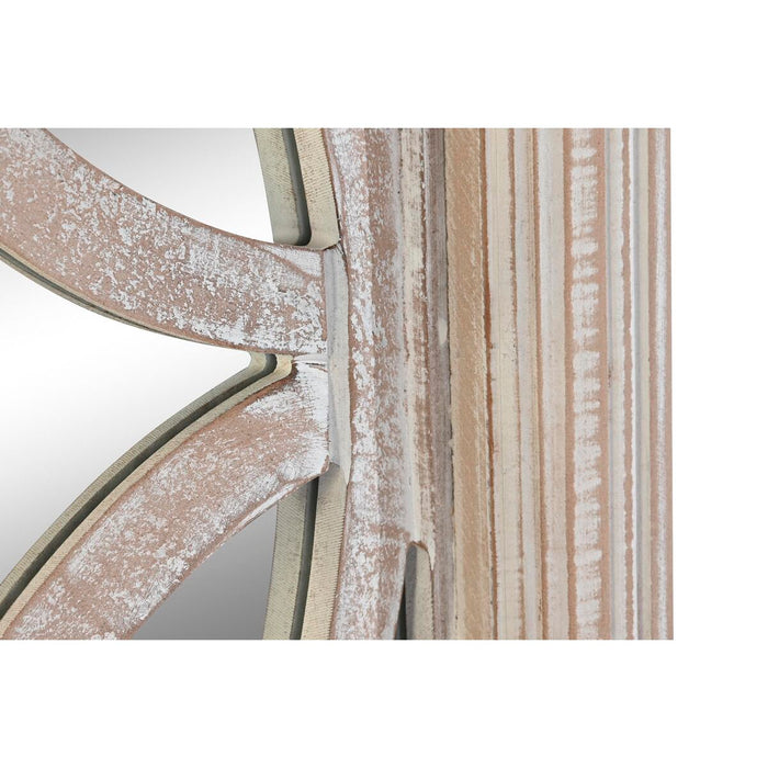 Стенно огледало DKD Home Decor Бял Индианец Прозорец Гранитогрес 60 x 2,5 x 180 cm