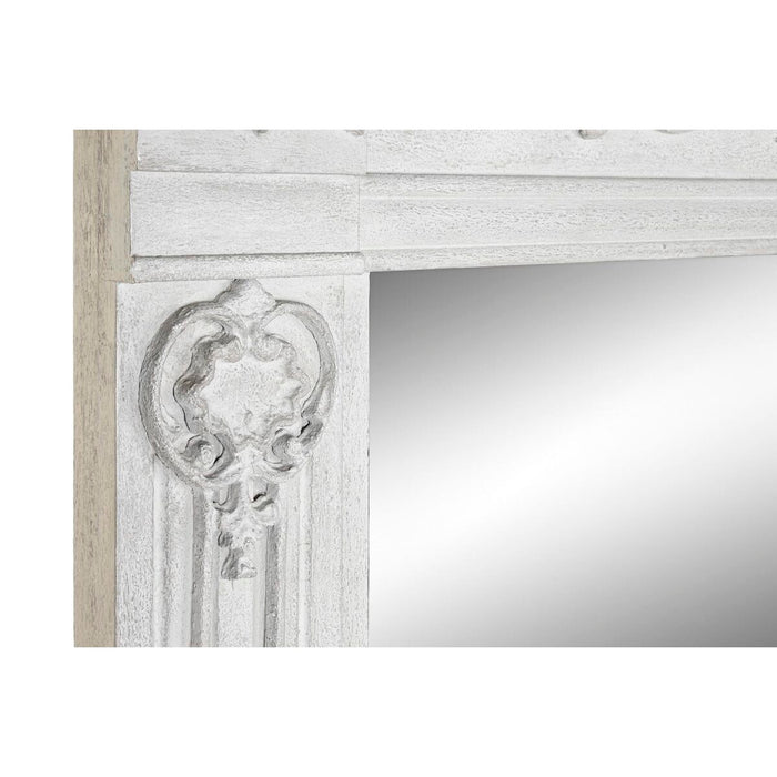Стенно огледало DKD Home Decor Сив романтичен 133 x 8,5 x 167 cm