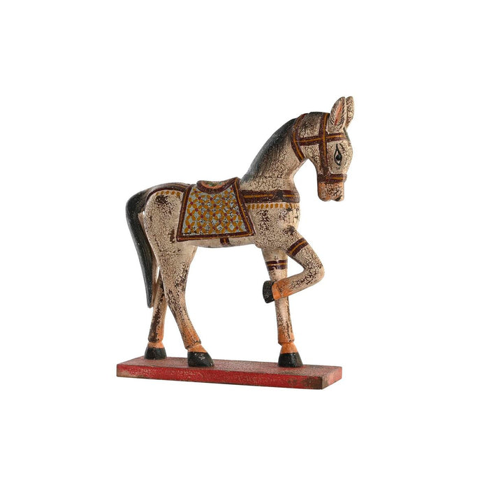 Декоративна фигурка DKD Home Decor Кон Желязо Дърво манго (35 x 10 x 42 cm)