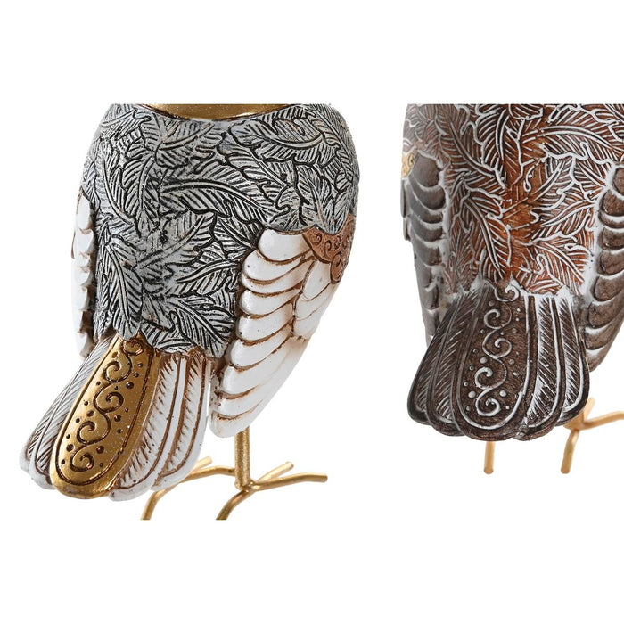 Декоративна фигурка DKD Home Decor Бежов Бял Смола Lind Модерен (12,5 x 7 x 16 cm) (2 броя)