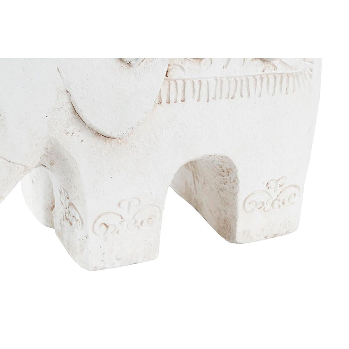 Декоративна фигурка DKD Home Decor Бял Слон Ориенталски 44 x 22 x 40 cm