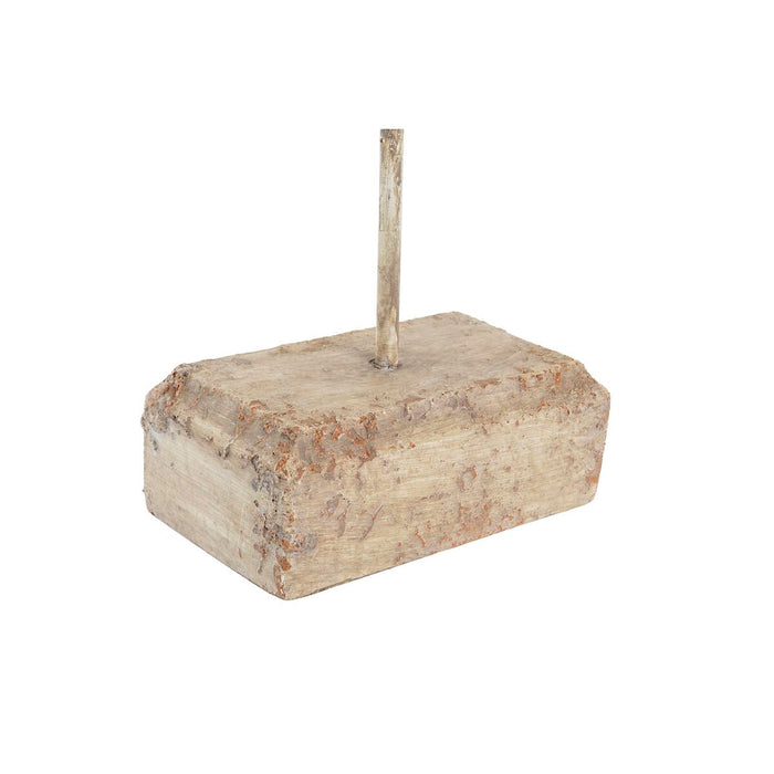 Декоративна фигурка DKD Home Decor Завършек със състаряващо покритие Бял Ангелски Крила Магнезиев (26 x 11 x 65 cm)