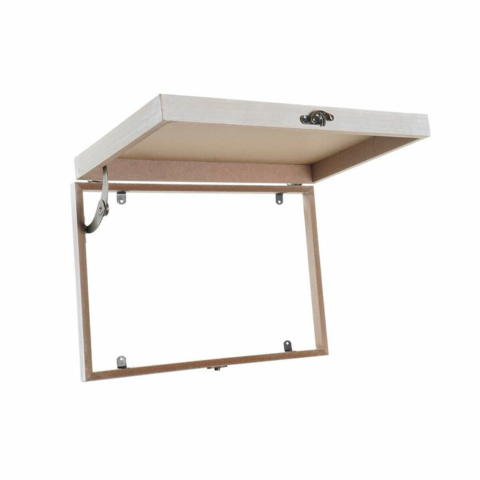 Декоративна кутия DKD Home Decor Зелен Бежов Дървен MDF Саксия Растение Счетоводител (2 броя)