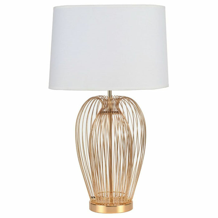 Настолна лампа DKD Home Decor Метал Бял 220 V 35 x 35 x 63 cm 50 W (2 броя)