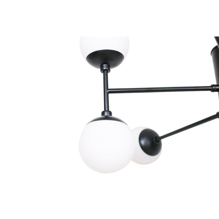 Полилей DKD Home Decor Кристал Черен (76.2 x 76.2 x 40.64 cm)