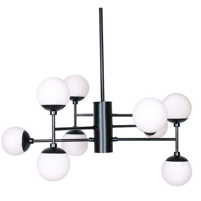 Полилей DKD Home Decor Кристал Черен (76.2 x 76.2 x 40.64 cm)
