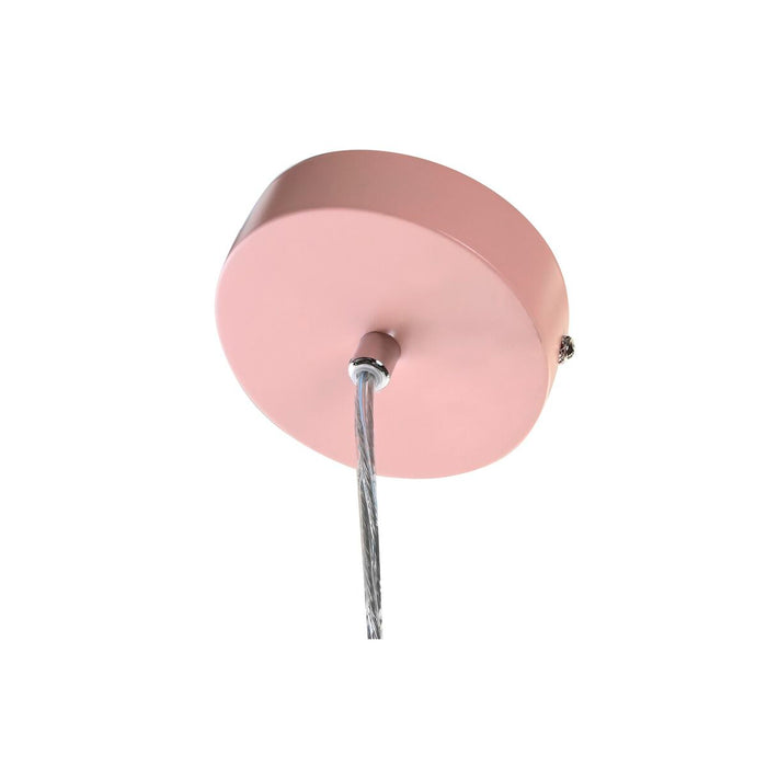 Полилей DKD Home Decor 34 x 34 x 21 cm Сребрист Черен Сив Розов Метал Бял 50 W 60 W Бор