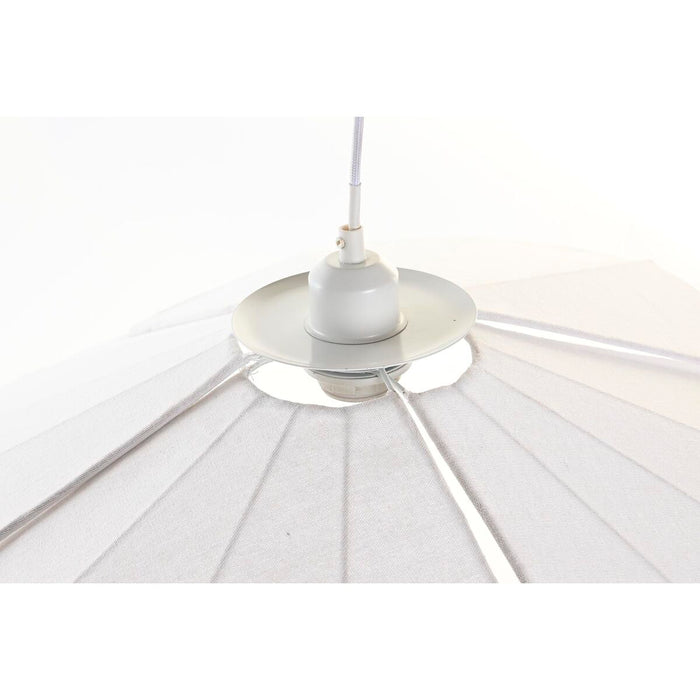 Полилей DKD Home Decor Метал лен Бял 50 W (68 x 68 x 21 cm)
