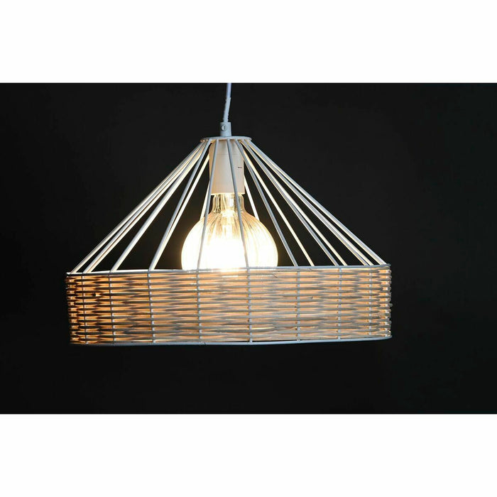 Полилей DKD Home Decor 35 x 35 x 22 cm Черен Метал Pатан 50 W (2 броя)